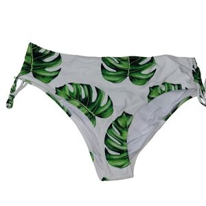 Cupshe Tropical Leaf Print Bikini Bottoms NWT Size XXL